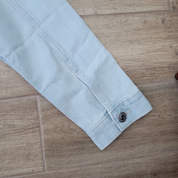 True Religion Jesse SN Trucker Jacket Light Blossom Wash Men's Denim Large - Picture 15 of 16